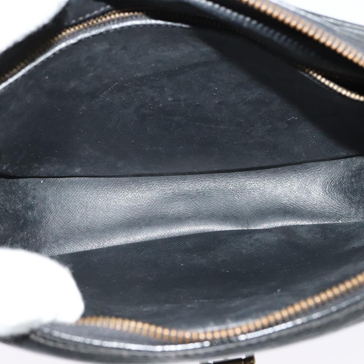 LOUIS VUITTON Epi Jeune Fille MM Shoulder Bag Black M52152 LV Auth 141082