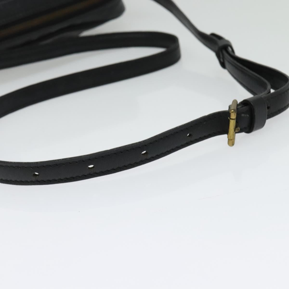 LOUIS VUITTON Epi Jeune Fille MM Shoulder Bag Black M52152 LV Auth 141082