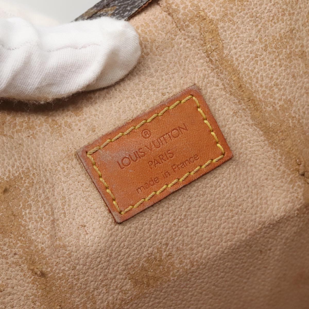 LOUIS VUITTON Monogram Sac Plat Hand Bag M51140 LV Auth 141088