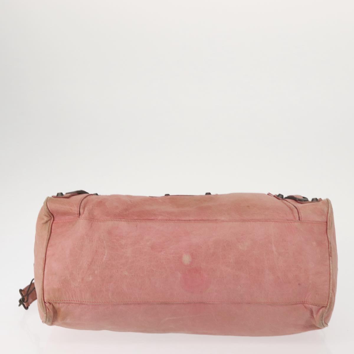 BALENCIAGA The Twiggy Hand Bag Leather 2way Pink 128523 Auth 141093