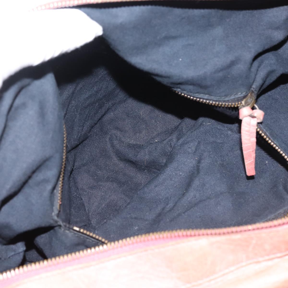 BALENCIAGA The Twiggy Hand Bag Leather 2way Pink 128523 Auth 141093
