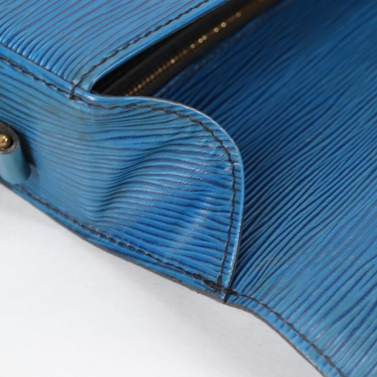 LOUIS VUITTON Epi Saint Cloud GM Shoulder Bag Toledo Blue M52195 LV Auth 141111