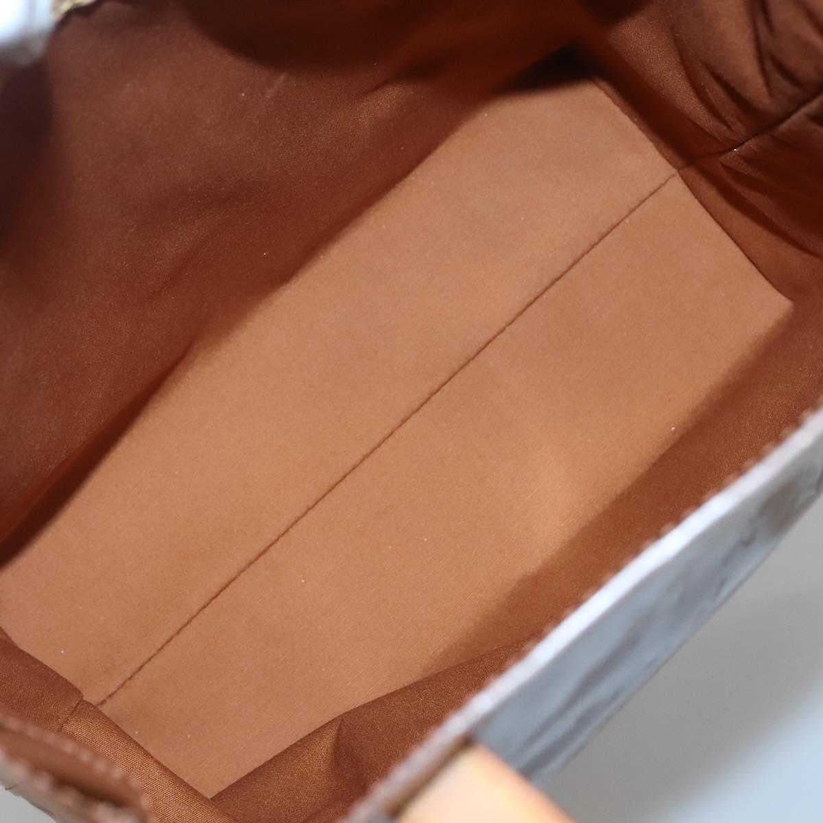 LOUIS VUITTON Monogram Vernis Reade MM Hand Bag Bronze M91143 LV Auth 141114