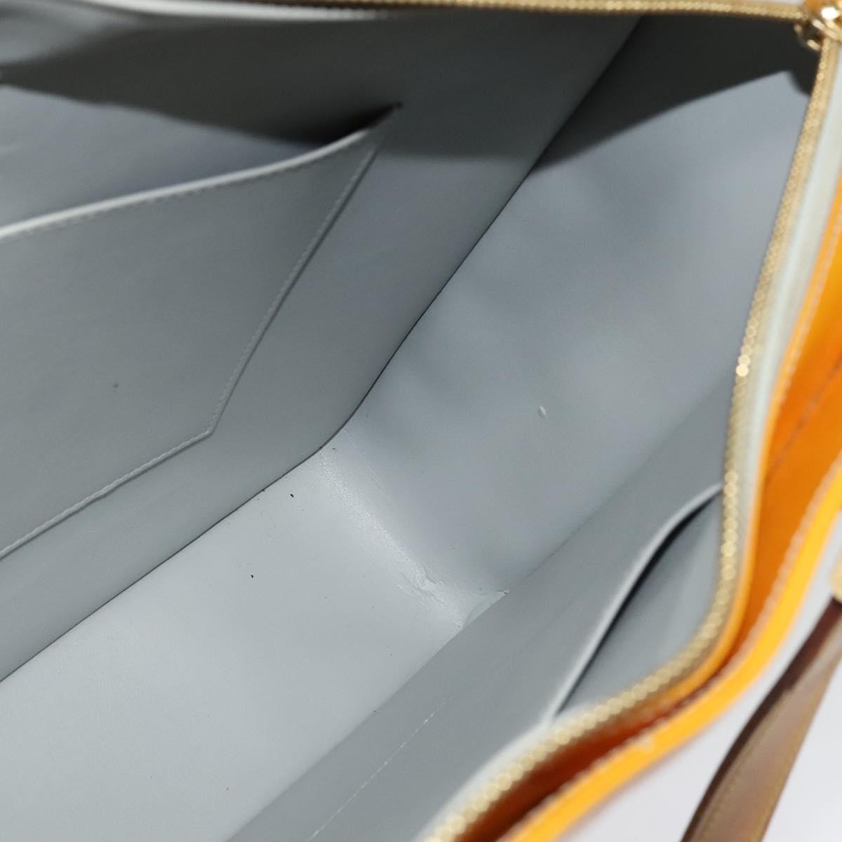 LOUIS VUITTON Monogram Vernis Columbus Tote Bag Gris M91028 LV Auth 141115