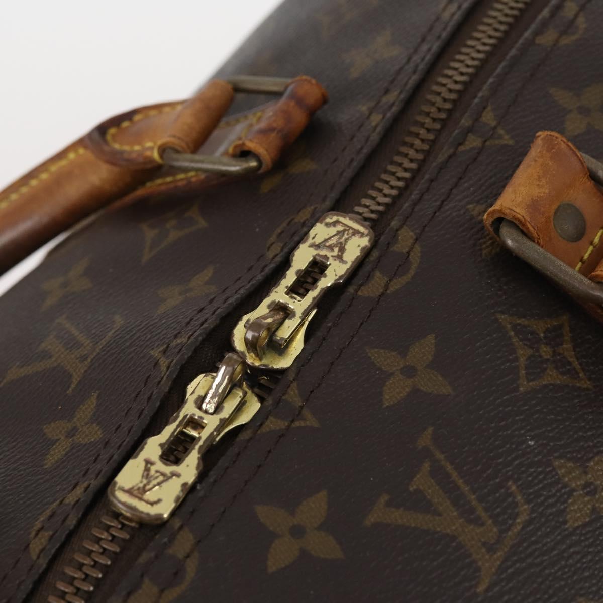 LOUIS VUITTON Monogram Keepall 55 Boston Bag M41424 LV Auth 141123