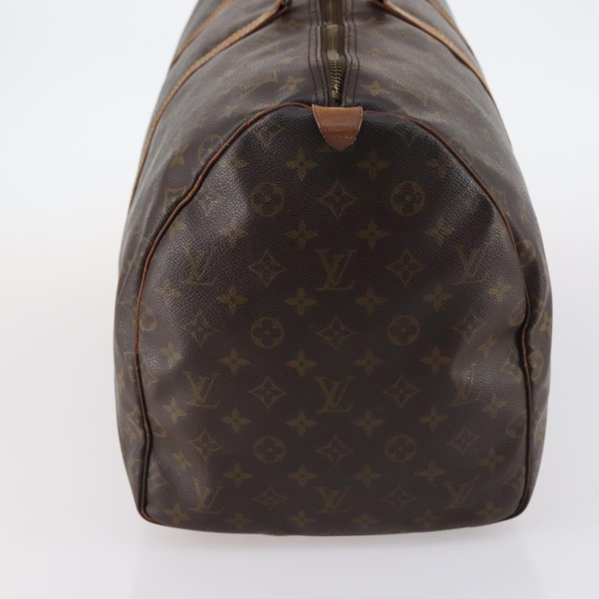 LOUIS VUITTON Monogram Keepall 55 Boston Bag M41424 LV Auth 141123