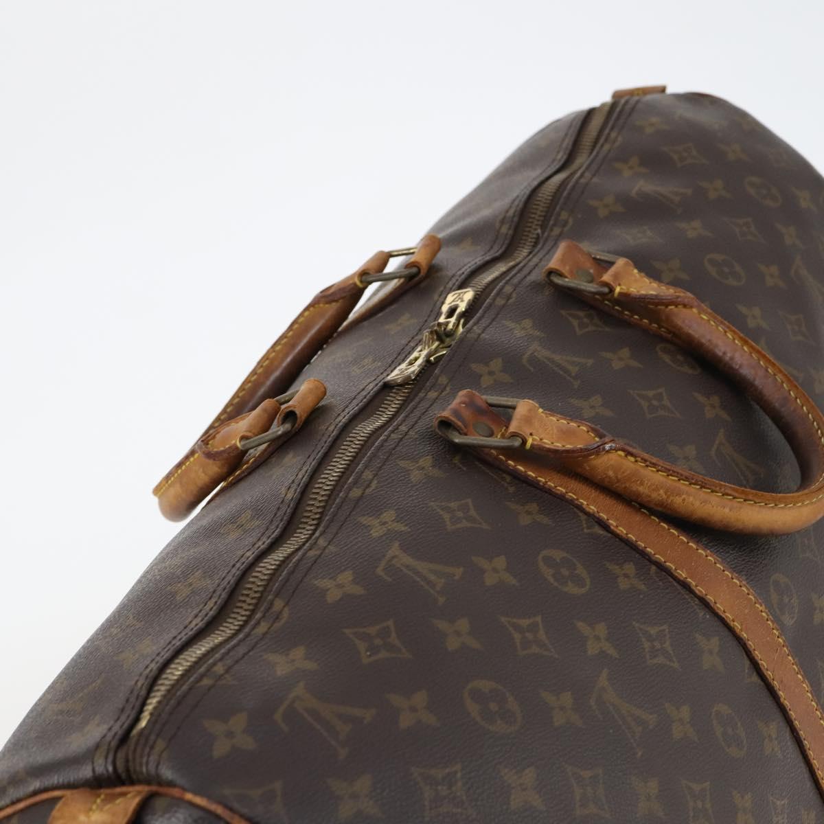 LOUIS VUITTON Monogram Keepall 55 Boston Bag M41424 LV Auth 141123