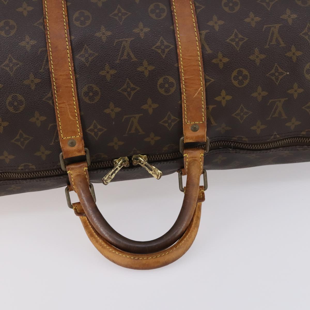 LOUIS VUITTON Monogram Keepall 55 Boston Bag M41424 LV Auth 141123