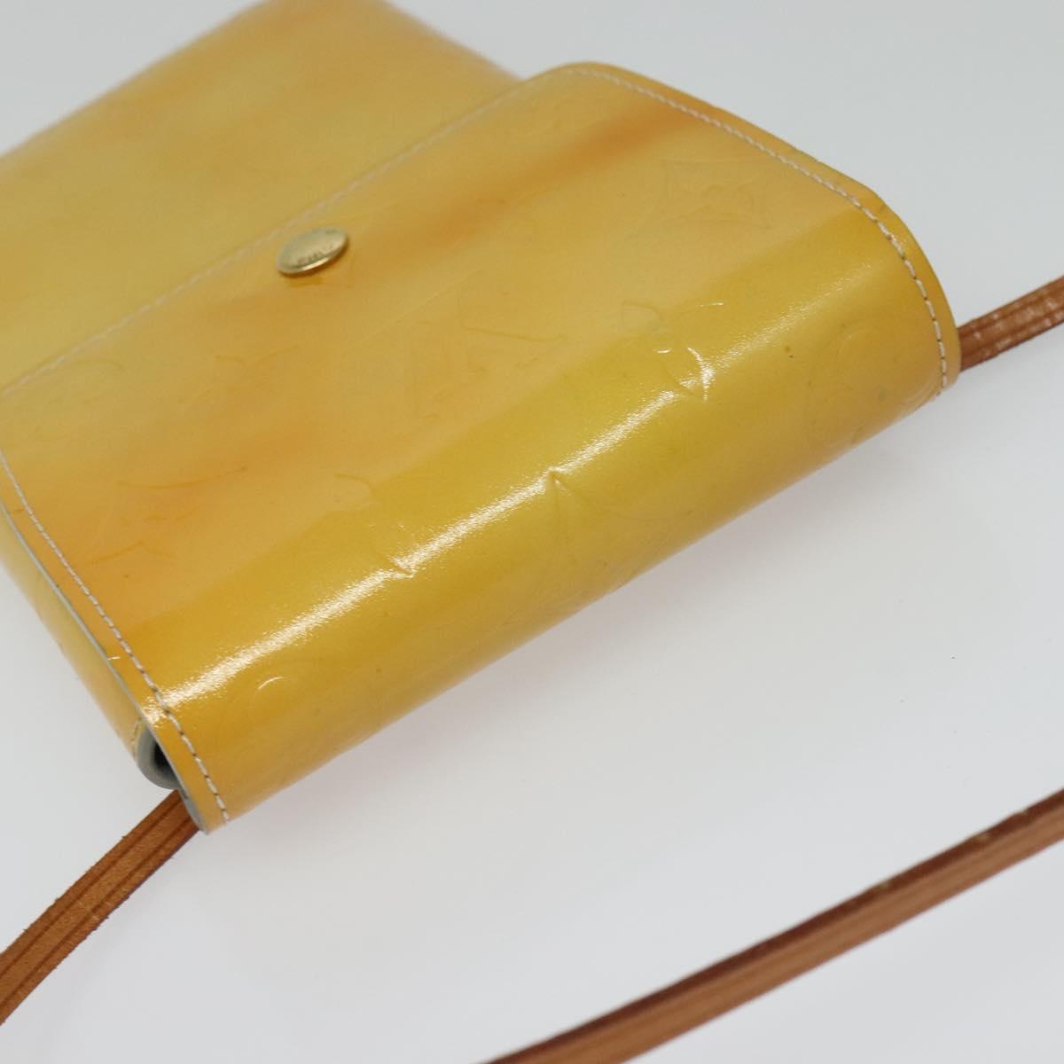 LOUIS VUITTON Monogram Vernis Walker Wallet Gris M91031 LV Auth 141125