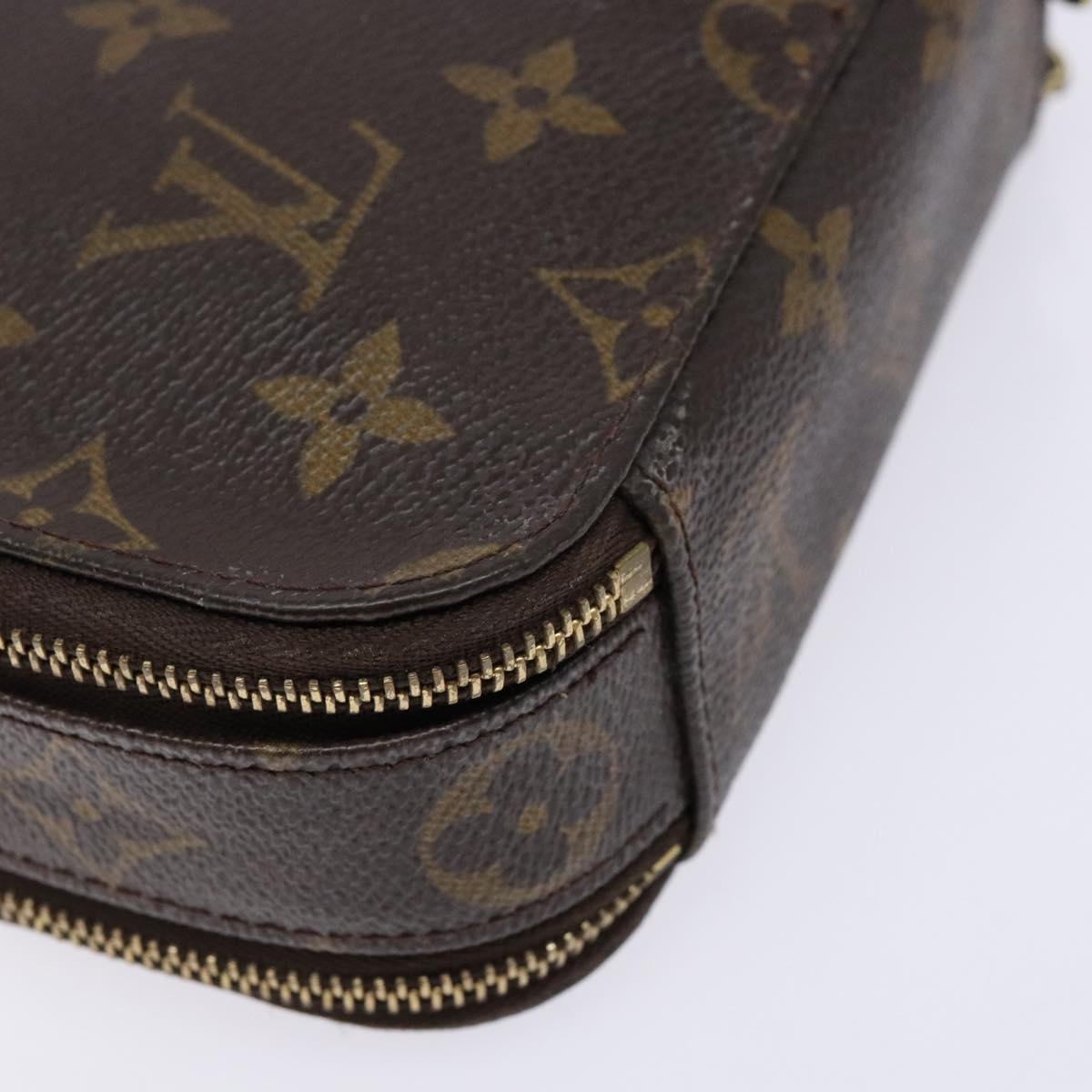 LOUIS VUITTON Monogram Trousse Brush PM Cosmetic Pouch M47510 LV Auth 141126