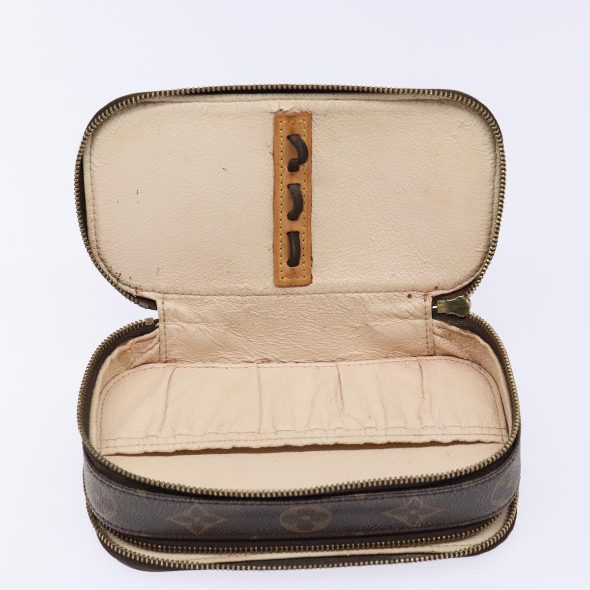 LOUIS VUITTON Monogram Trousse Brush PM Cosmetic Pouch M47510 LV Auth 141126