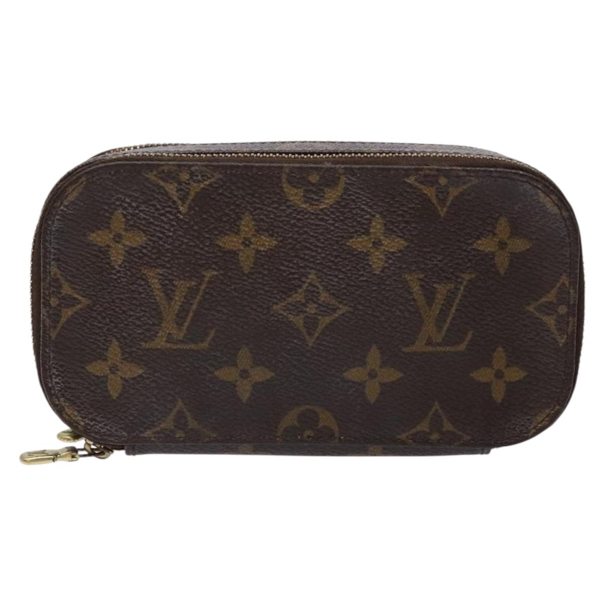 LOUIS VUITTON Monogram Trousse Brush PM Cosmetic Pouch M47510 LV Auth 141126