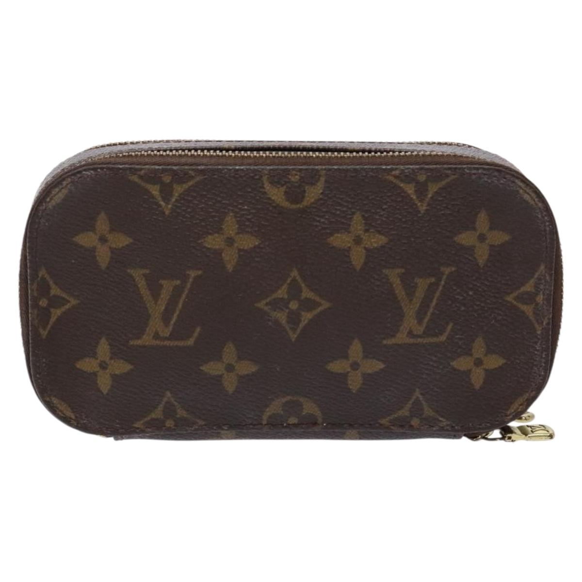 LOUIS VUITTON Monogram Trousse Brush PM Cosmetic Pouch M47510 LV Auth 141126