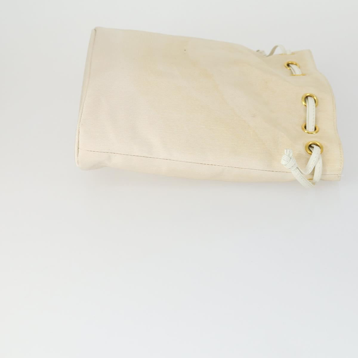 Salvatore Ferragamo Gancini Hand Bag plastic Red Clear beige Auth 141145