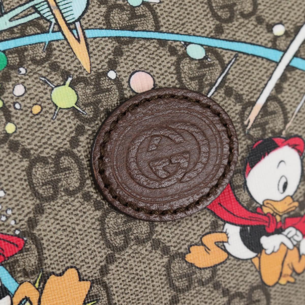 GUCCI GG Supreme Disney Collaboration Waist Bag PVC Beige 602695 Auth 141153SM