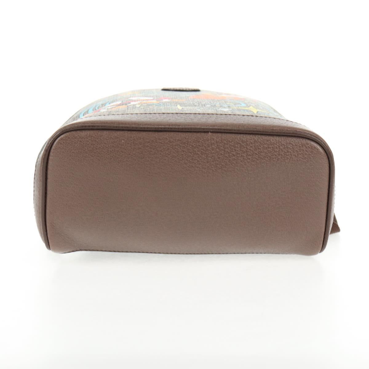 GUCCI GG Supreme Disney Collaboration Backpack PVC Beige Gold 552884 Auth141154M