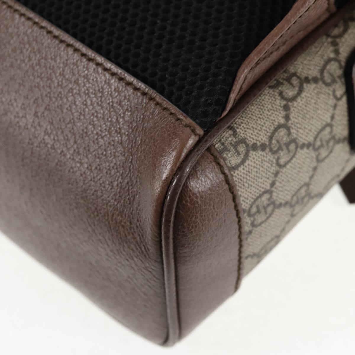 GUCCI GG Supreme Disney Collaboration Backpack PVC Beige Gold 552884 Auth141154M