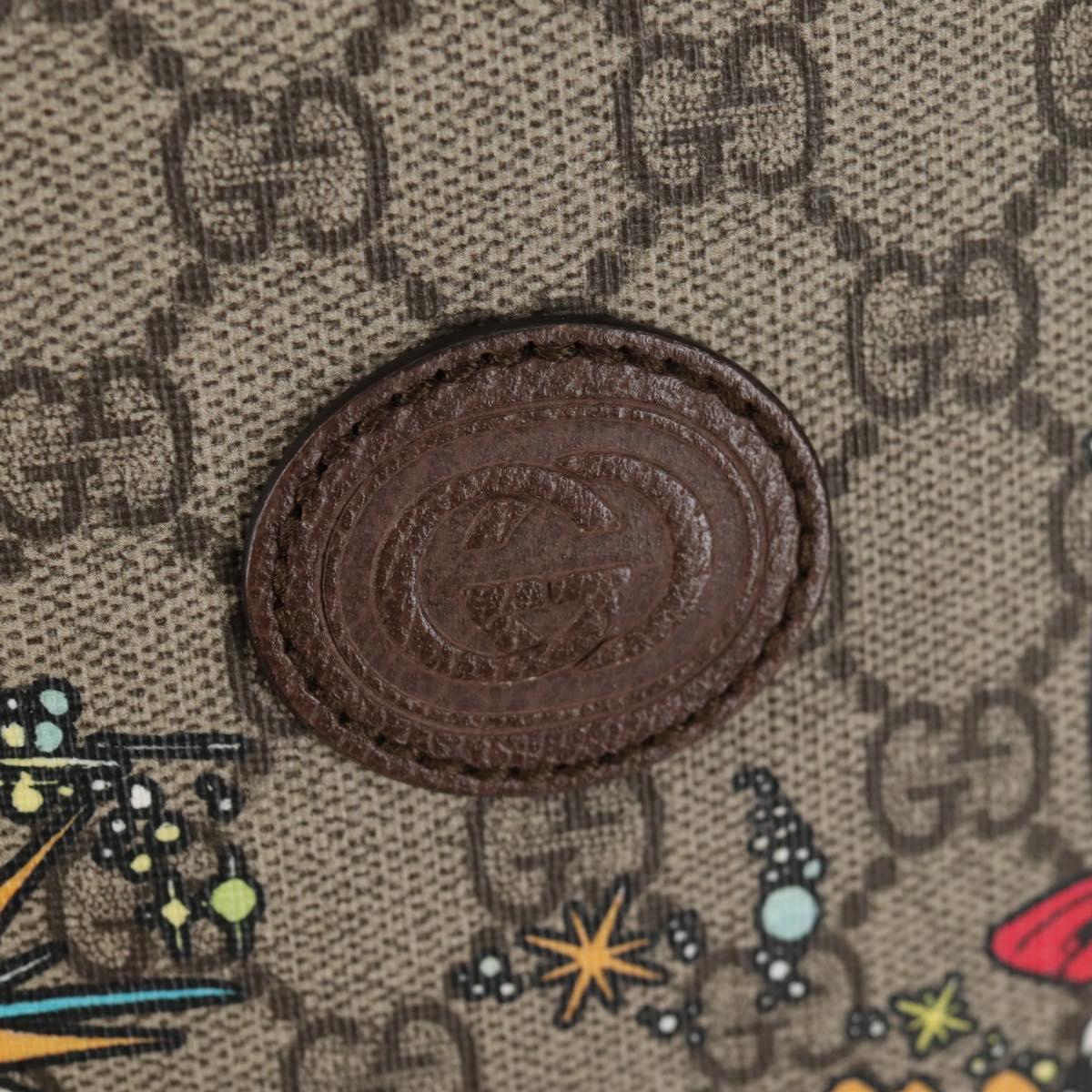 GUCCI GG Supreme Disney Collaboration Backpack PVC Beige Gold 552884 Auth141154M