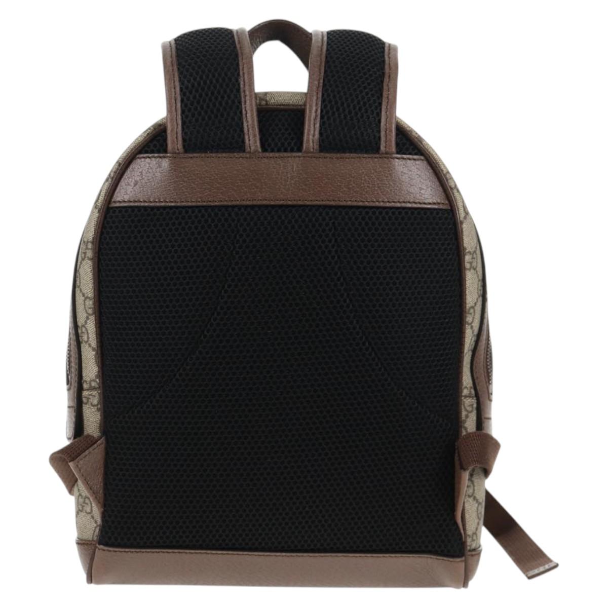 GUCCI GG Supreme Disney Collaboration Backpack PVC Beige Gold 552884 Auth141154M