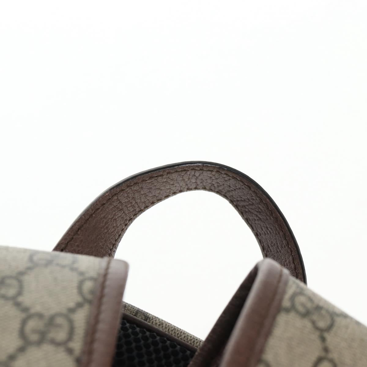 GUCCI GG Supreme Disney Collaboration Backpack PVC Beige Gold 552884 Auth141154M