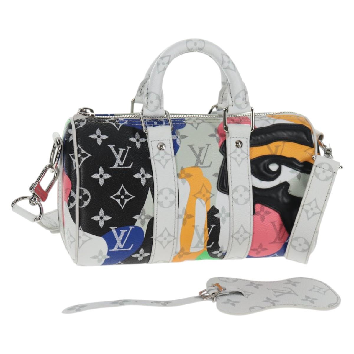LOUIS VUITTON LV Portrait Keepall Bandouliere 25 Hand Bag M46701 LV Auth 141166SM