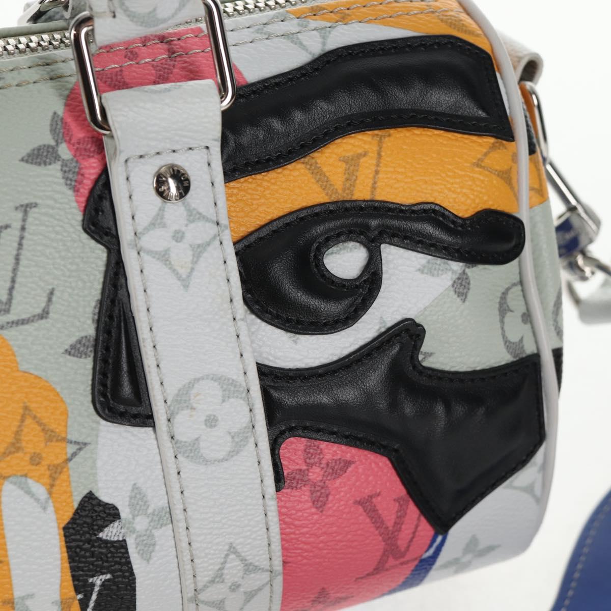 LOUIS VUITTON LV Portrait Keepall Bandouliere 25 Hand Bag M46701 LV Auth 141166M