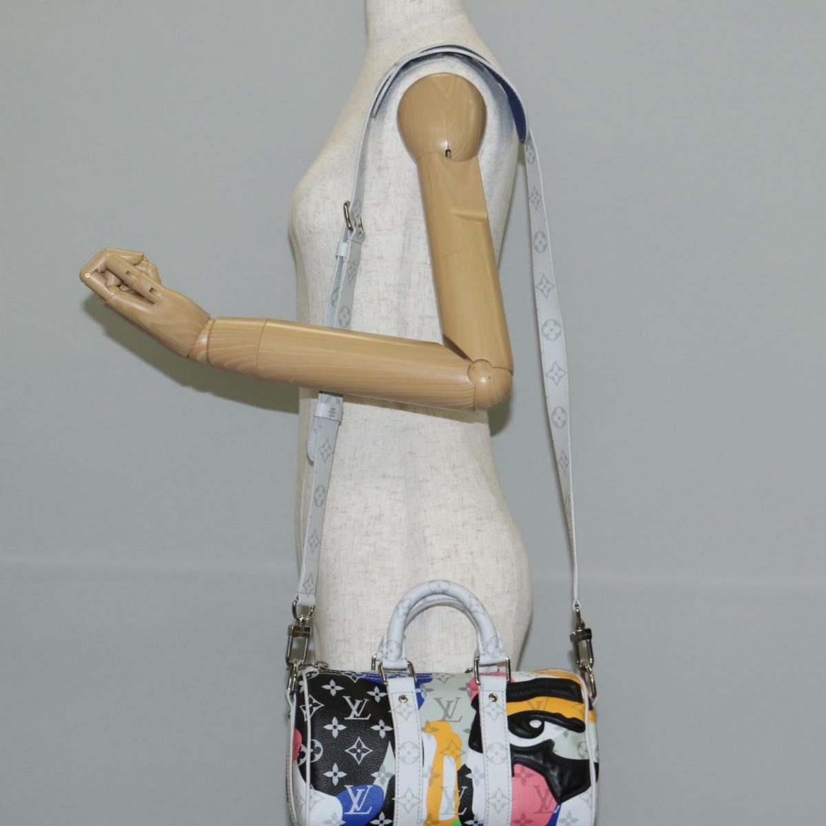 LOUIS VUITTON LV Portrait Keepall Bandouliere 25 Hand Bag M46701 LV Auth 141166M