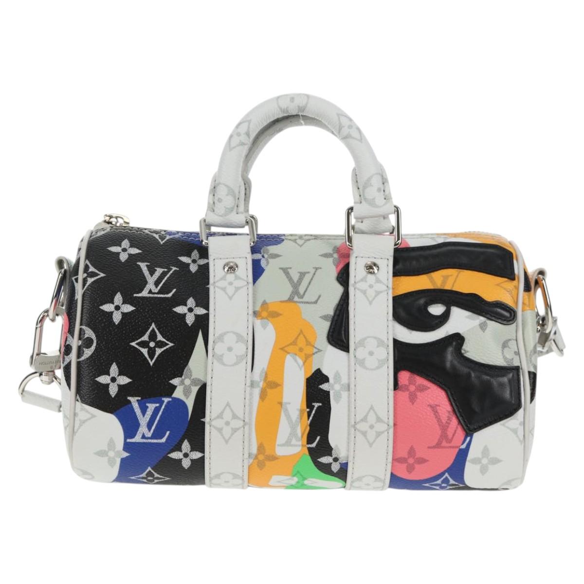 LOUIS VUITTON LV Portrait Keepall Bandouliere 25 Hand Bag M46701 LV Auth 141166M