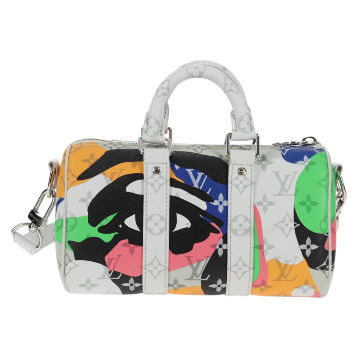 LOUIS VUITTON LV Portrait Keepall Bandouliere 25 Hand Bag M46701 LV Auth 141166M