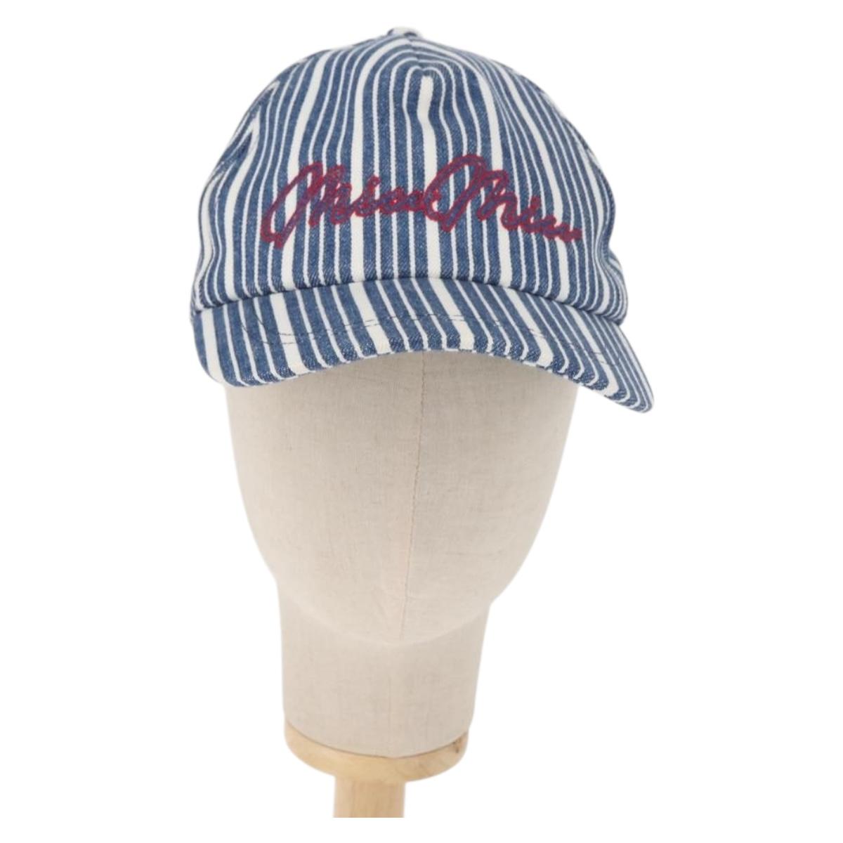 Miu Miu Cap Denim M Blue Auth 141183M
