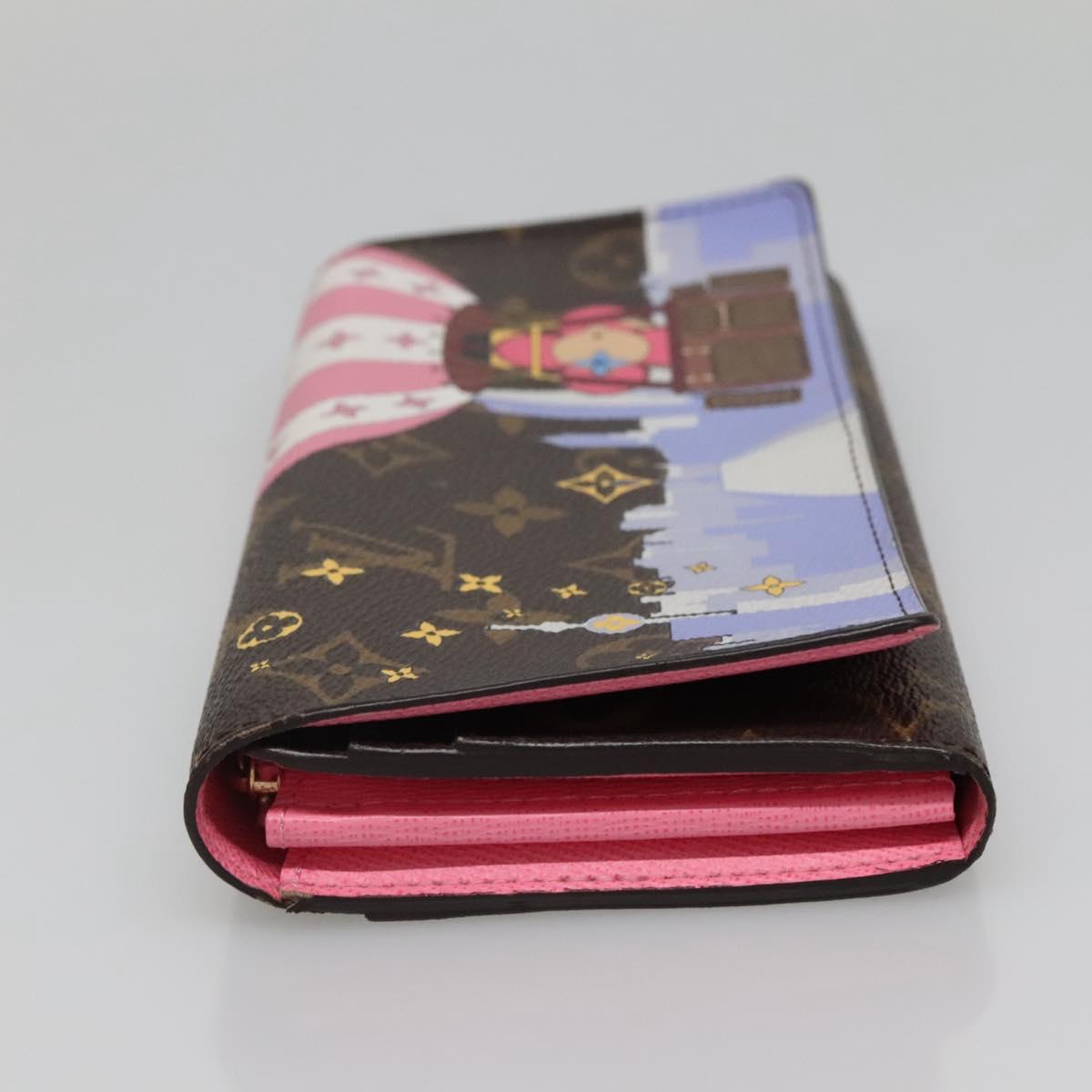 LOUIS VUITTON Monogram Vivienne Portefeuille Sarah Wallet M68491 LV Auth 141194M