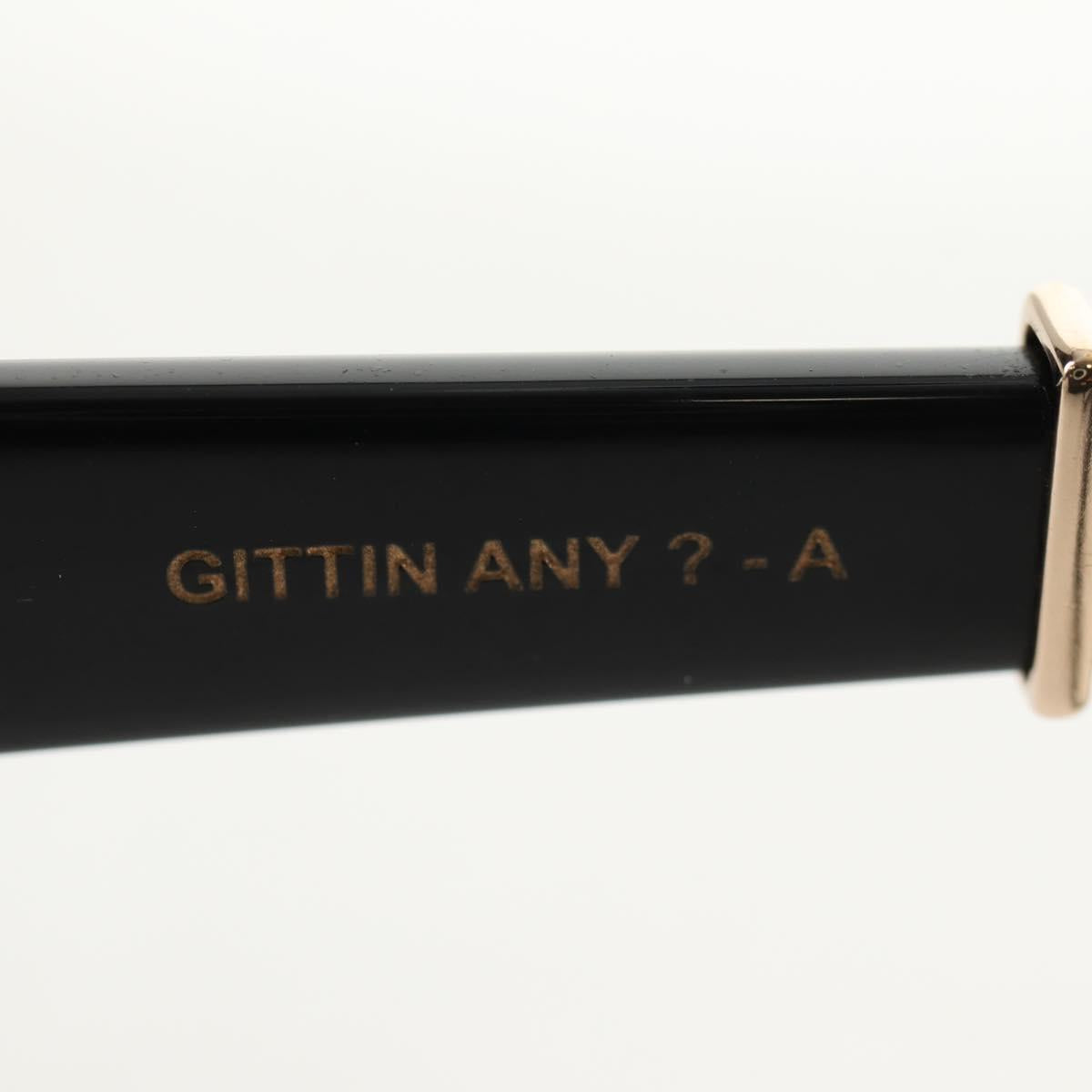 Chrome Hearts GITTIN ANY BS Flare Glasses plastic Black Auth 141196M