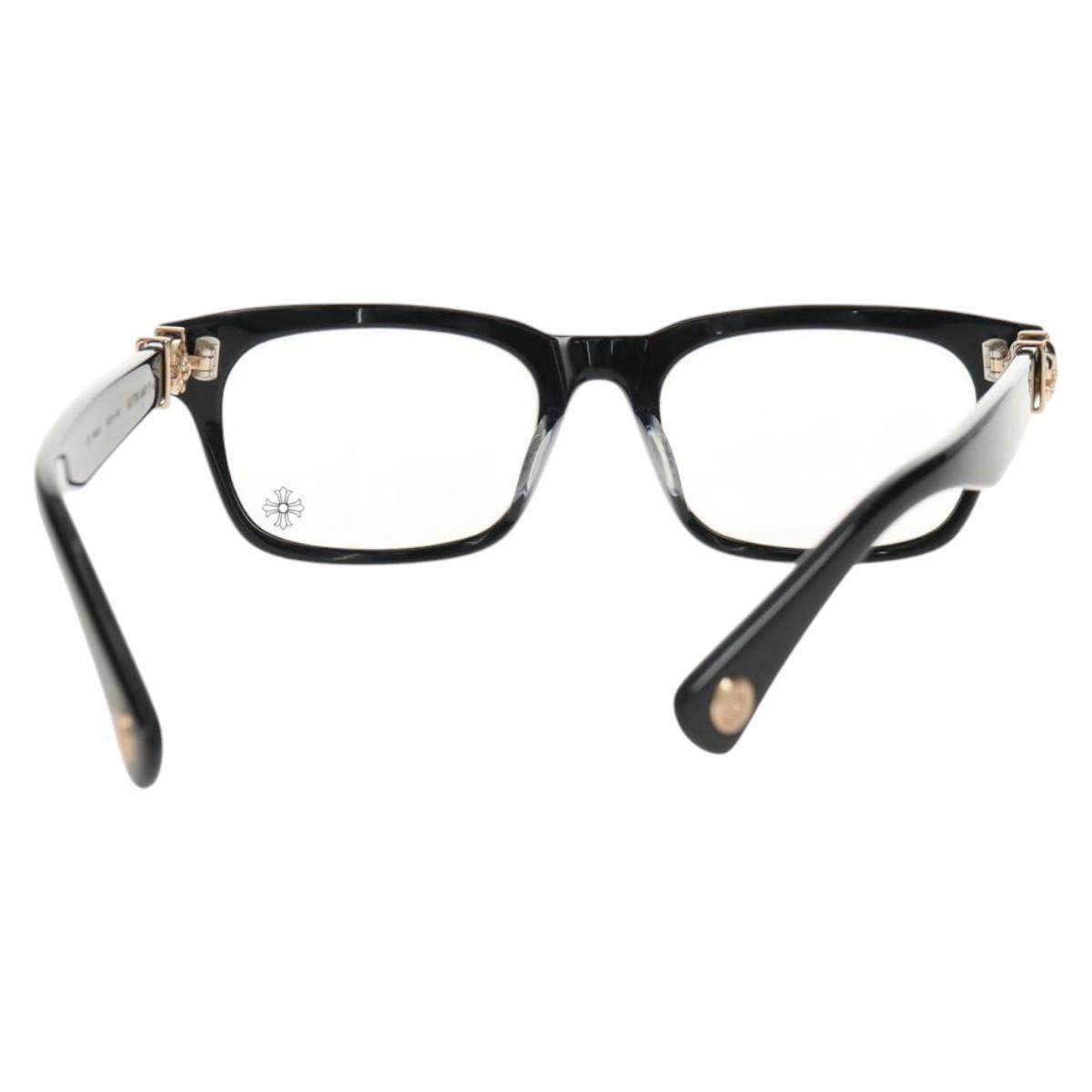 Chrome Hearts GITTIN ANY BS Flare Glasses plastic Black Auth 141196M