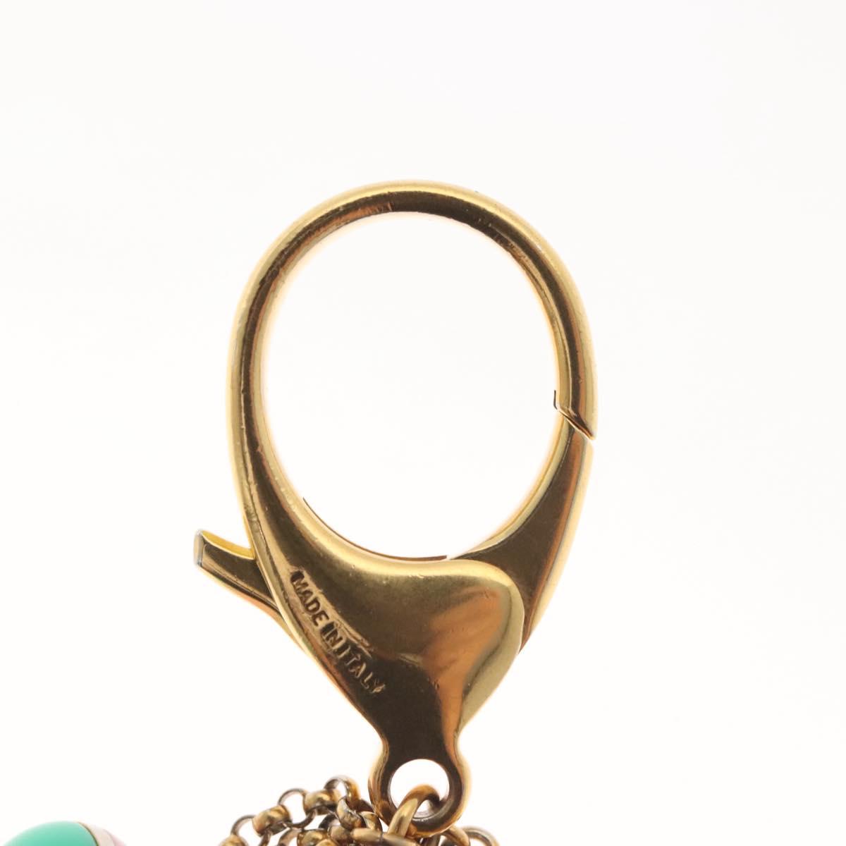 LOUIS VUITTON Porte Cles Grullo Key Holder metal Gold M62227 LV Auth 141198