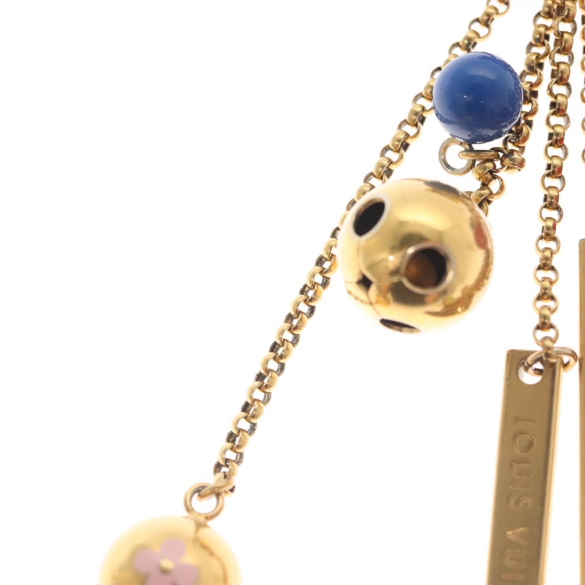 LOUIS VUITTON Porte Cles Grullo Key Holder metal Gold M62227 LV Auth 141198