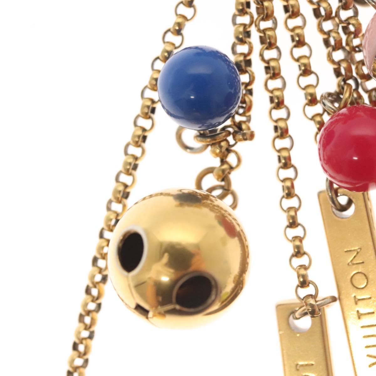 LOUIS VUITTON Porte Cles Grullo Key Holder metal Gold M62227 LV Auth 141198