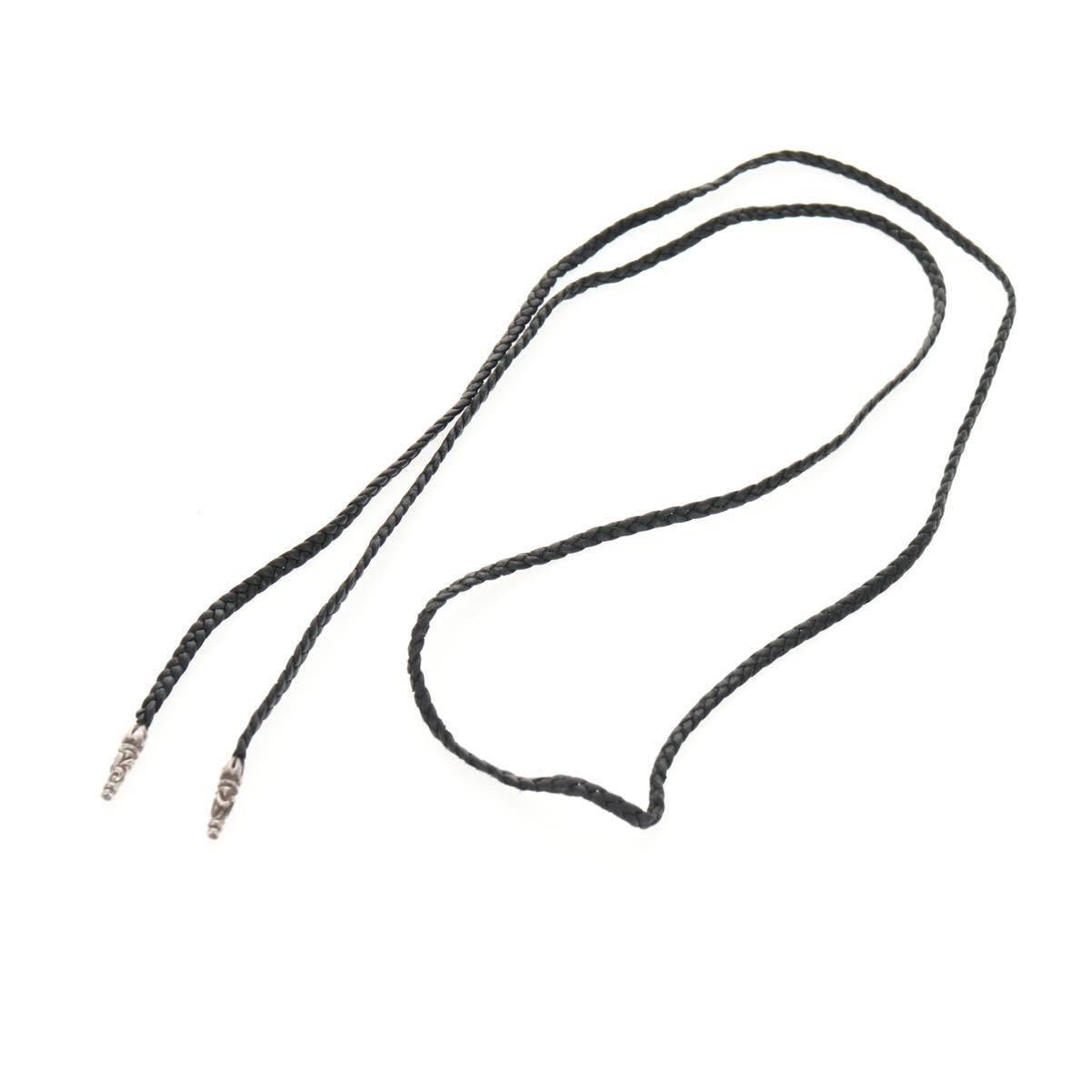 Chrome Hearts Scroll Razor Blade Necklace Ag925 Black Auth 141205M