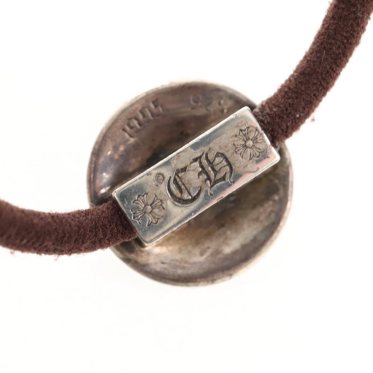 Chrome Hearts Cross Ball Button Hair Tie Ag925 Silver Auth 141206M