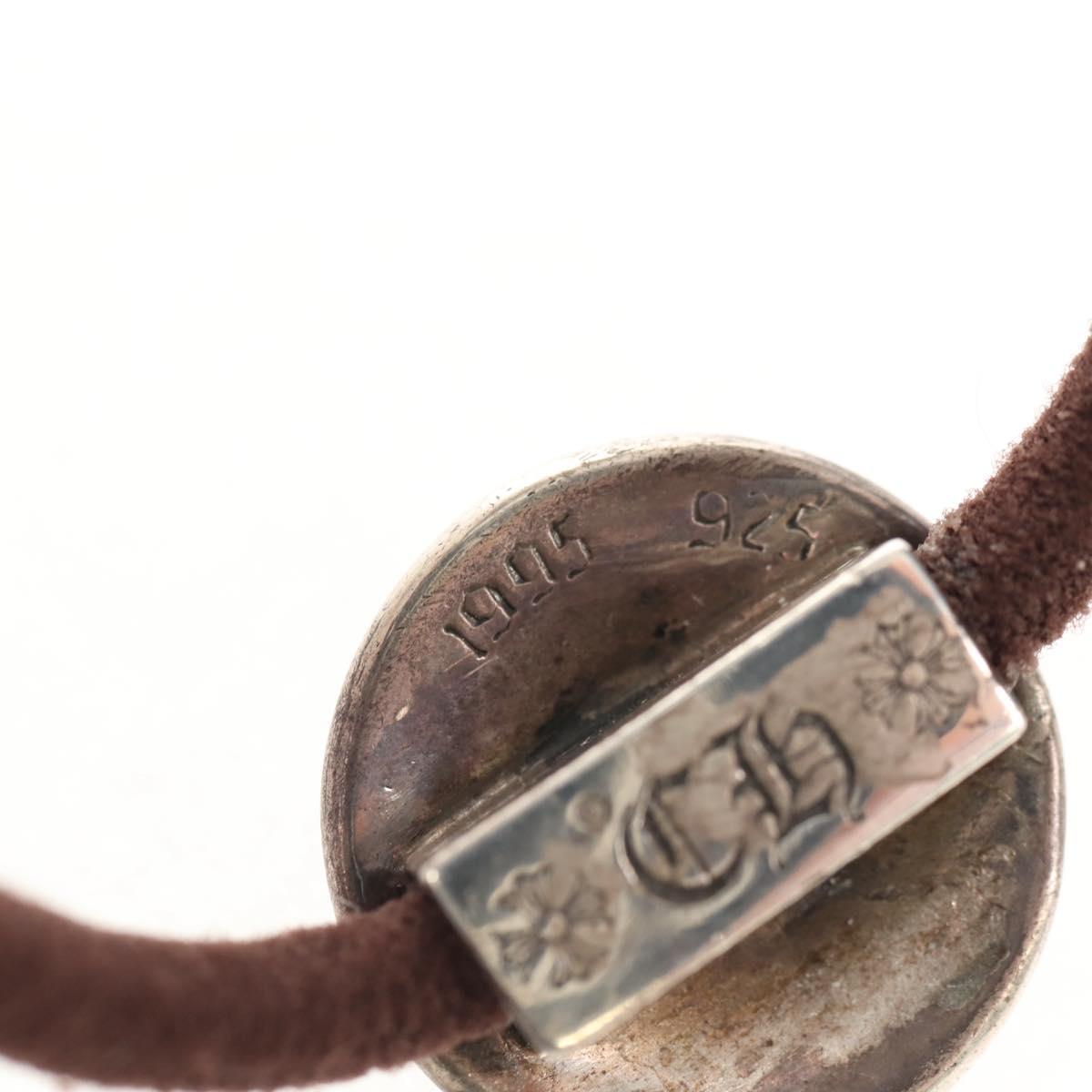 Chrome Hearts Cross Ball Button Hair Tie Ag925 Silver Auth 141206M