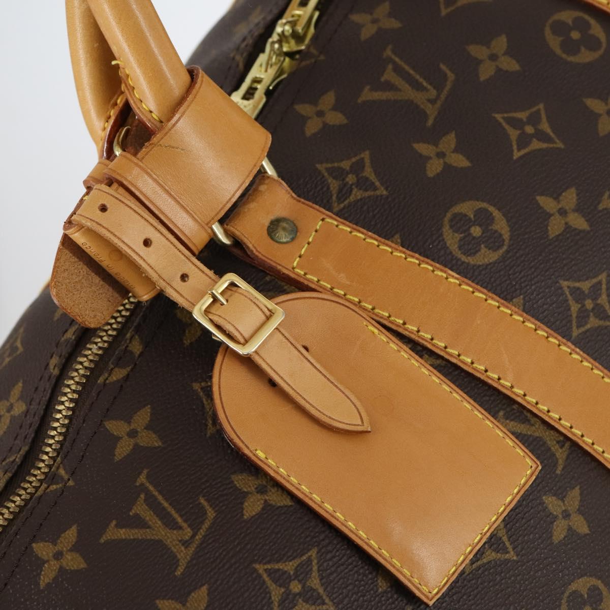 LOUIS VUITTON Monogram Keepall 55 Boston Bag M41424 LV Auth 141213