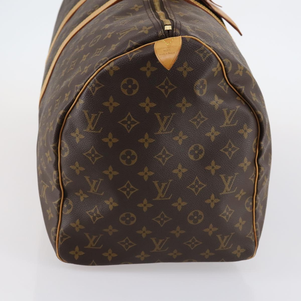 LOUIS VUITTON Monogram Keepall 55 Boston Bag M41424 LV Auth 141213