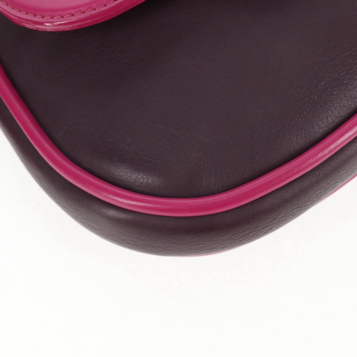 LOUIS VUITTON Art Deco Trappezio Shoulder Bag Leather Pink M97085 Auth 141216V