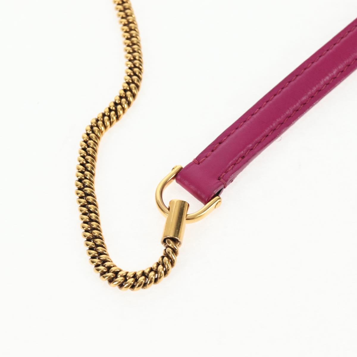 LOUIS VUITTON Art Deco Trappezio Shoulder Bag Leather Pink M97085 Auth 141216V