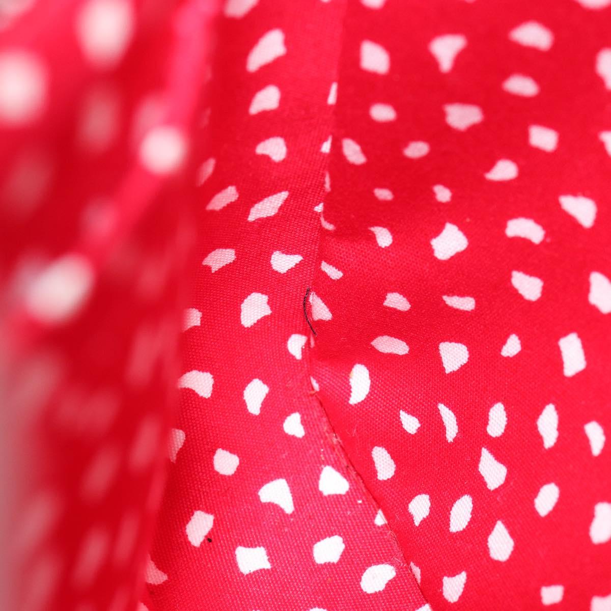 LOUIS VUITTON Vernis Yayoi Kusama Pochette Accessoires Red M91428 Auth 141217SM