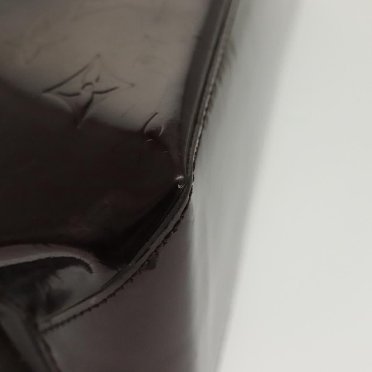 LOUIS VUITTON Monogram Vernis Wilshire PM Hand Bag Amarante M93641 Auth 141239