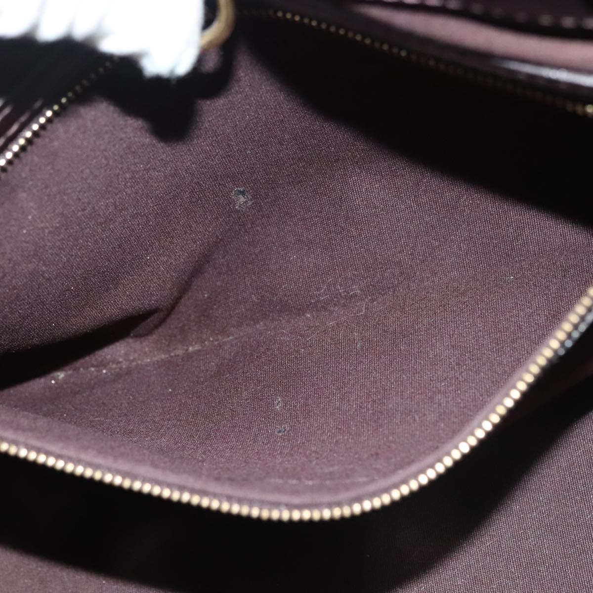 LOUIS VUITTON Monogram Vernis Wilshire PM Hand Bag Amarante M93641 Auth 141239
