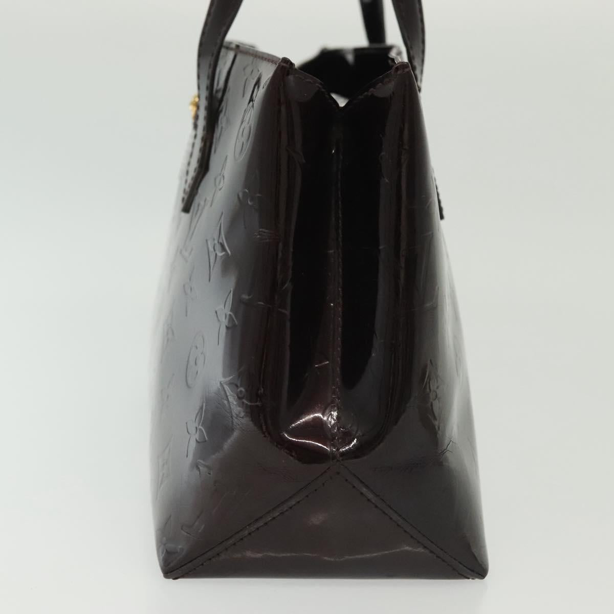 LOUIS VUITTON Monogram Vernis Wilshire PM Hand Bag Amarante M93641 Auth 141239