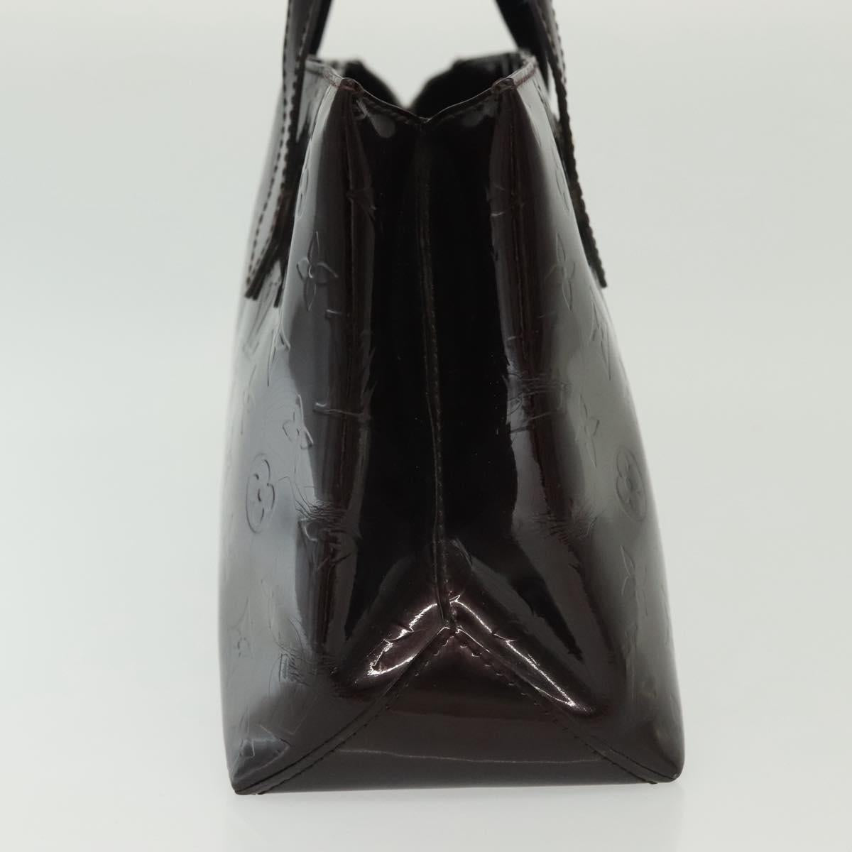 LOUIS VUITTON Monogram Vernis Wilshire PM Hand Bag Amarante M93641 Auth 141239