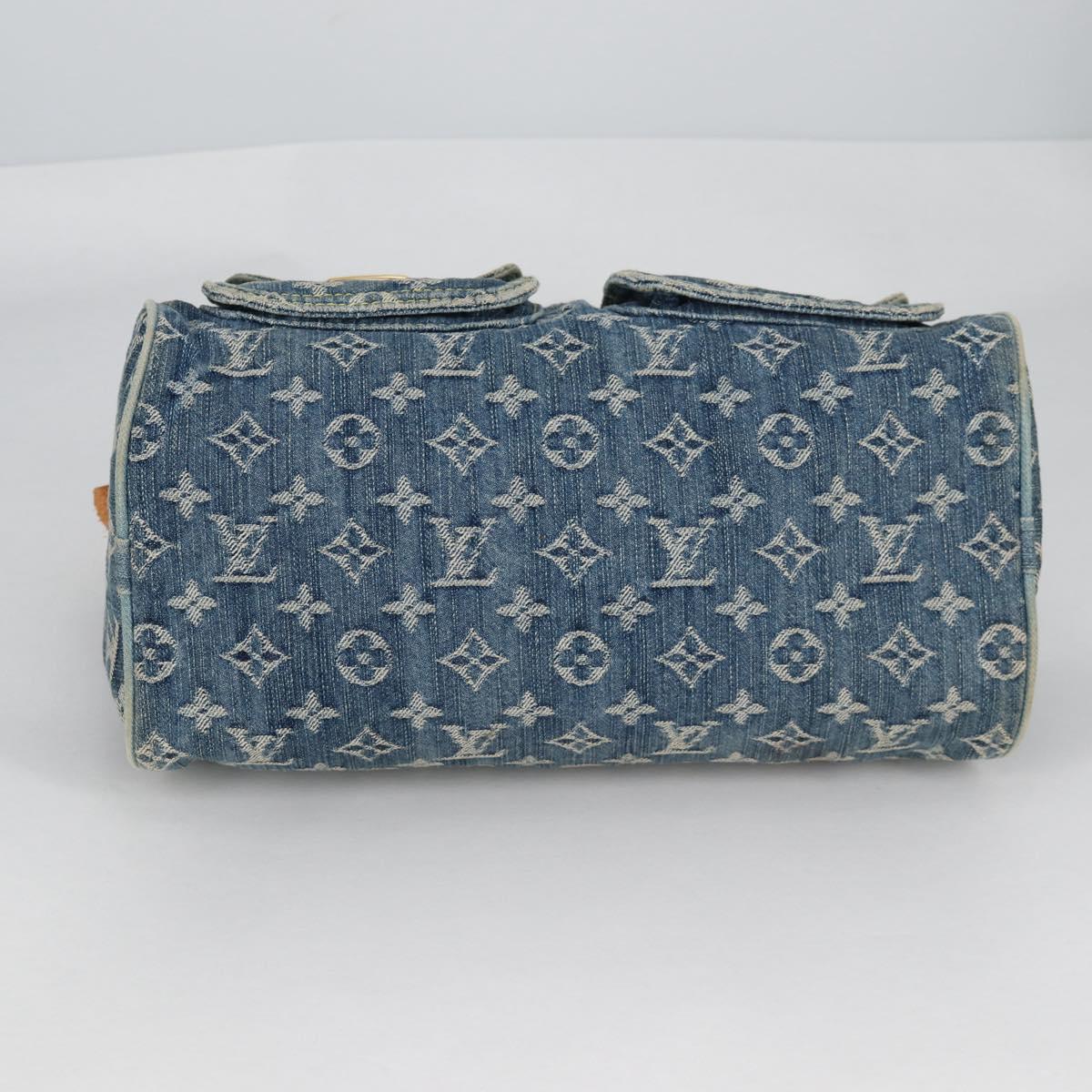 LOUIS VUITTON Monogram Denim Neo Speedy Hand Bag Blue M95019 LV Auth 141243V