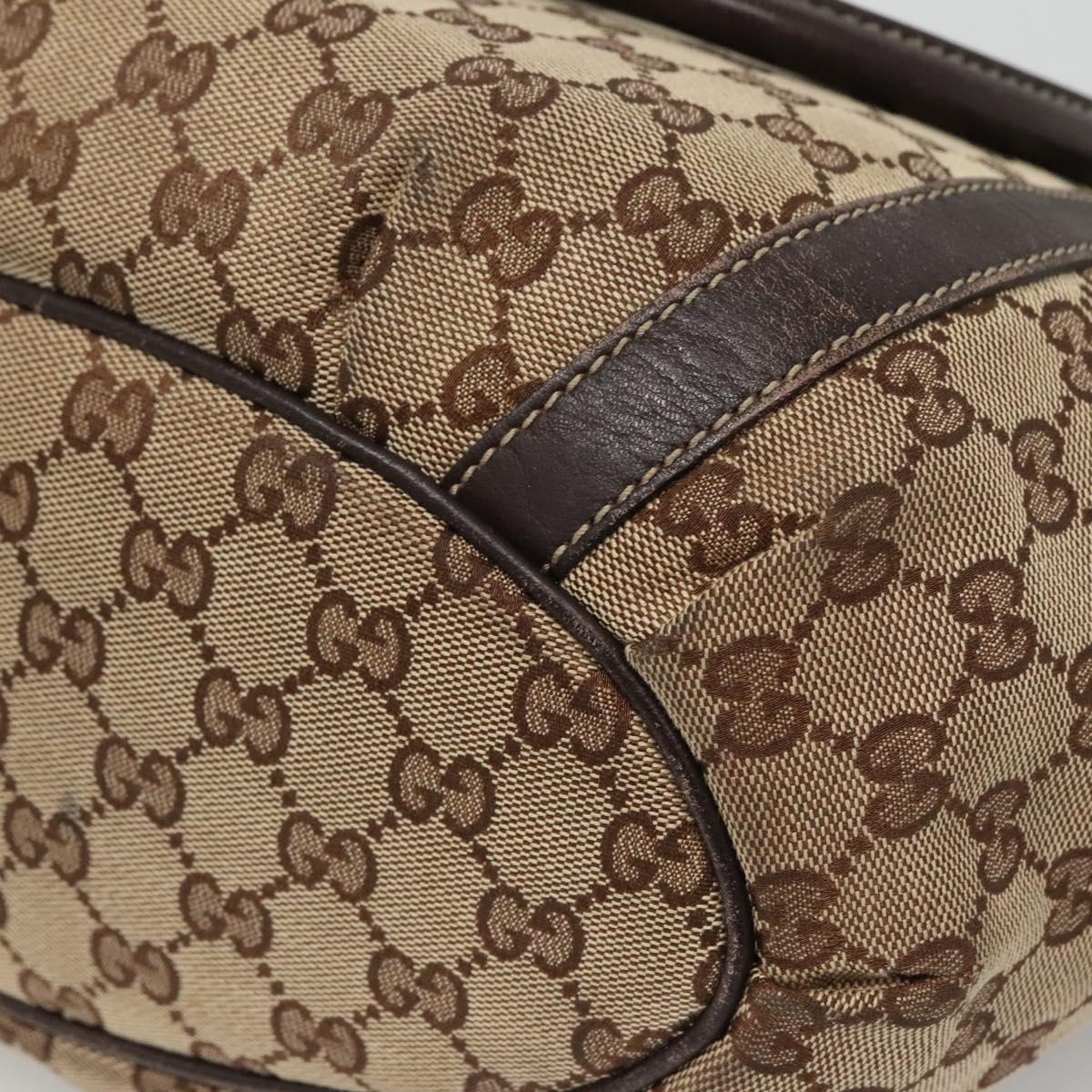 GUCCI GG Canvas Abbey Tote Bag Beige Gold 211982 Auth 141289